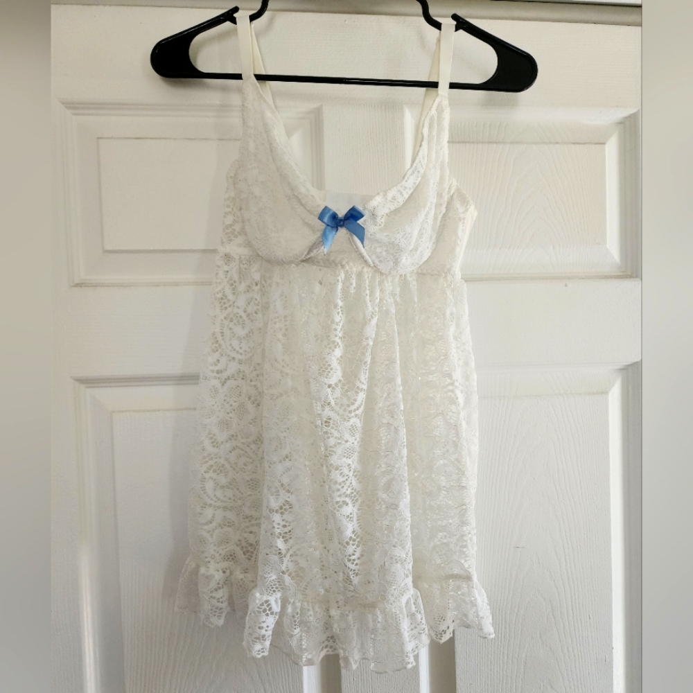 AdoreMe white lace lingerie, size 0X